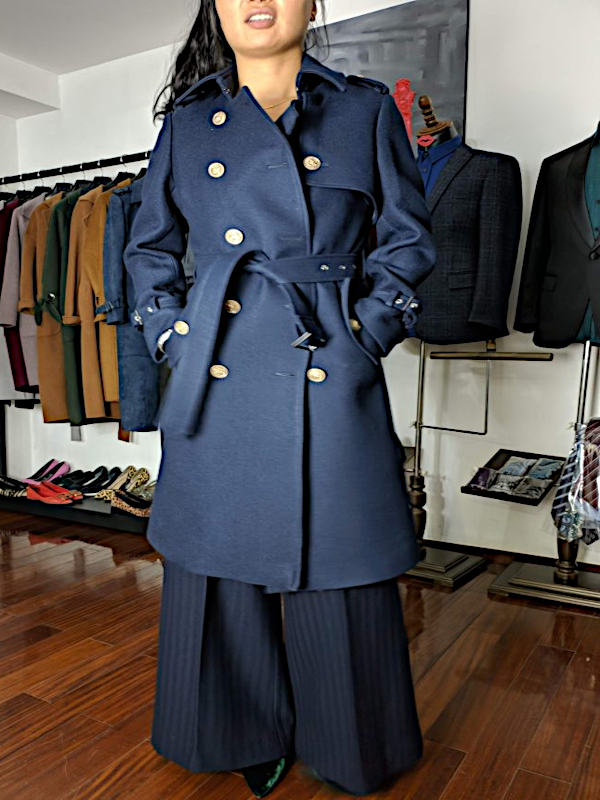 Bespoke Women's Overcoat Style 6