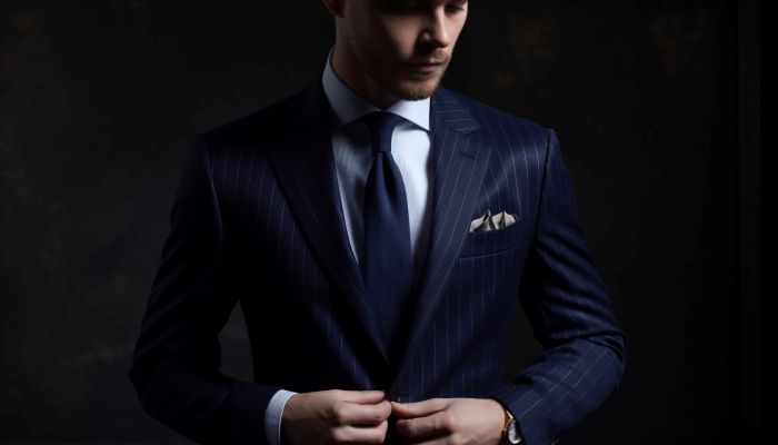 pinstripe suit