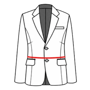 Waist measurement guide