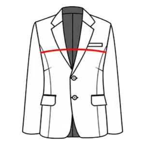 Front Chest measurement guide